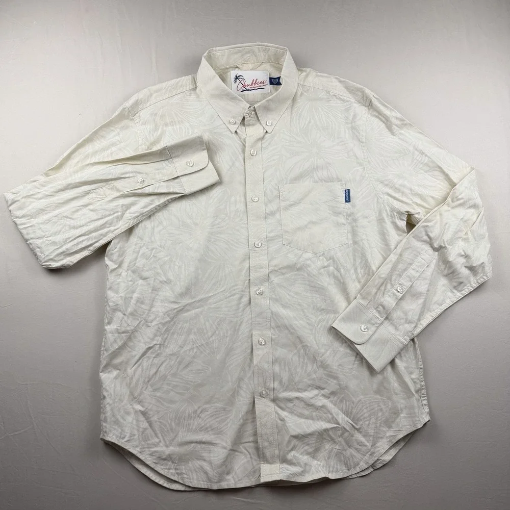 Chubbies Shirt Mens Medium Floral long Sleeve Button Downthe Weekend Has Arrived